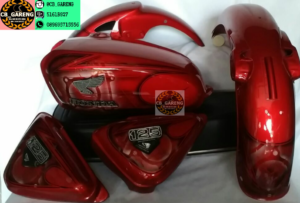 bodyset cb racing merah maron