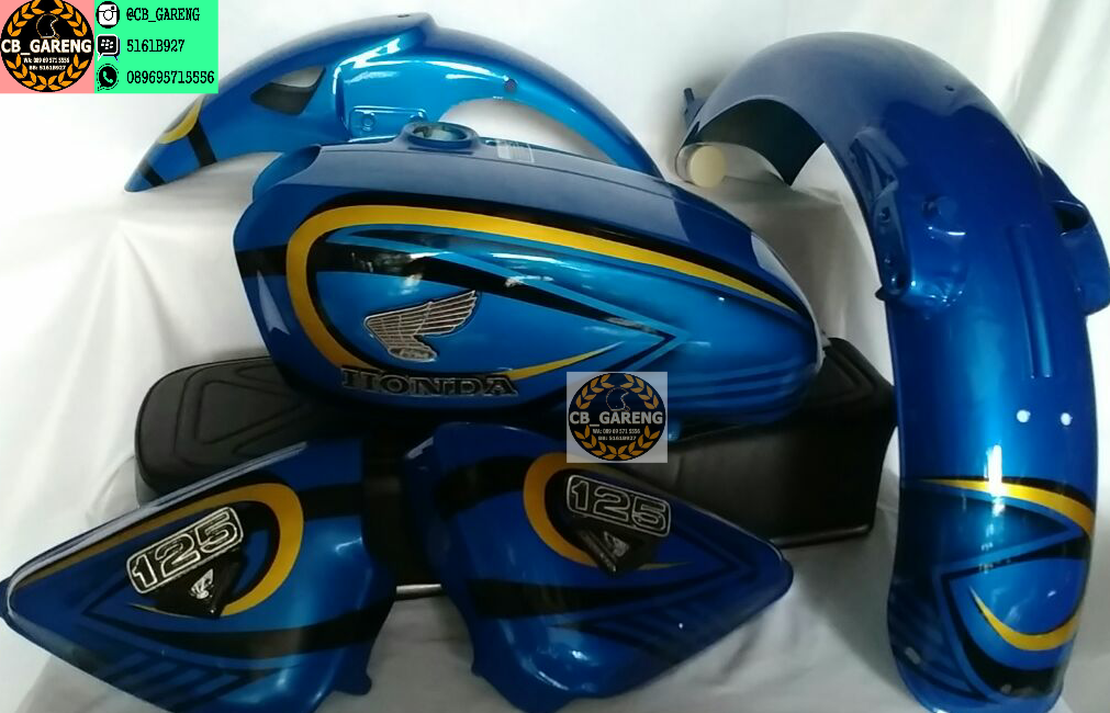 Bodyset CB Racing Biru