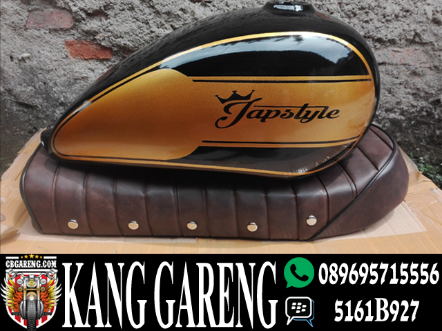 Tangki Japstyle Hitam Gold
